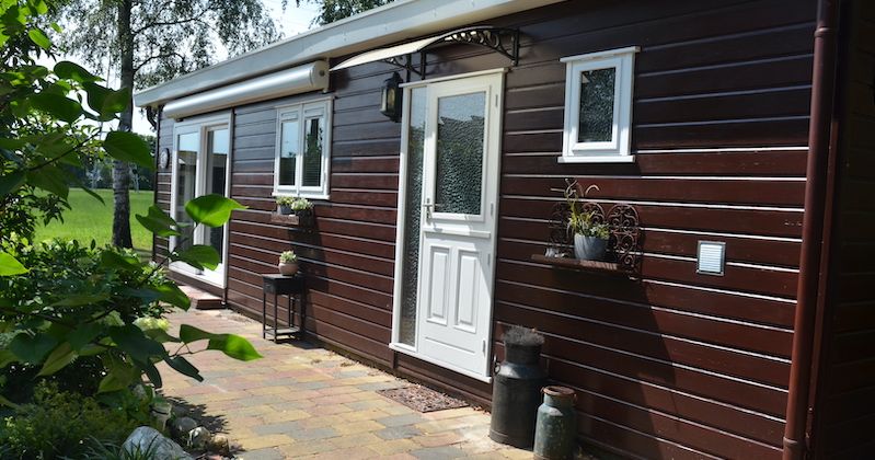Dubbel Red Cedar chalet met prachtig uitzicht K49